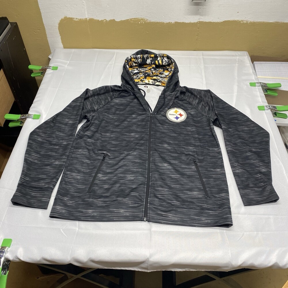 Pittsburgh Steelers NFL Team Apparel Full Zip Hoodie! Size 2XL! NFL football!